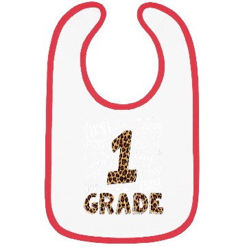 Discover Leopard Print 1st Grade Teacher Kids Back to Bibs