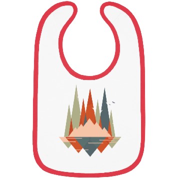 Discover Geometric Mountains Bibs