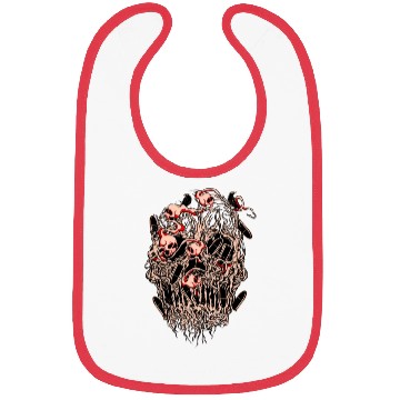 Discover Bullets and Skull Roses Aesthetic Dripping Pattern Bibs