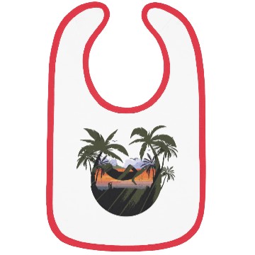 Discover Coconut Summer With Palm Trees Bibs