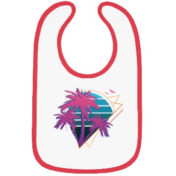 Discover Neon Palm Trees Bibs