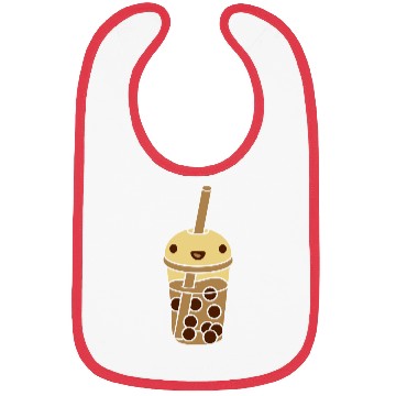 Discover anime face bubble tea Bibs