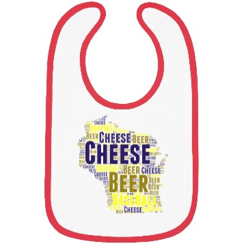 Discover Cheese, Beer, and Baseball Wisconsin Bibs
