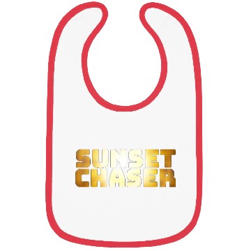 Discover Sunset chaser yellow quote amazing Bibs