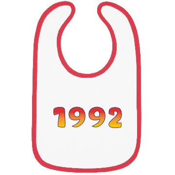 Discover Year 1992 In Orange - Yellow Design Bibs