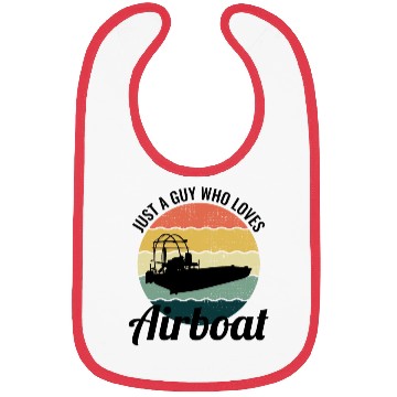 Discover Airboat Fanboat Airboating Planeboat Swamp boat Bibs