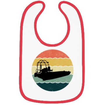 Discover Airboat Fanboat Airboating Planeboat Swamp boat Bibs