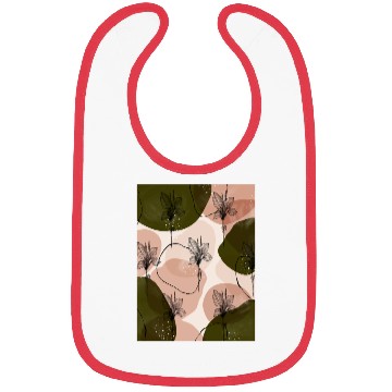 Discover Summer Green Tropical flower Bibs