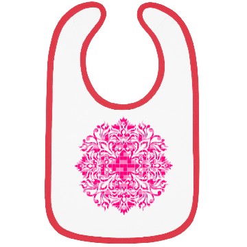 Discover Dual pink shades flower design Bibs