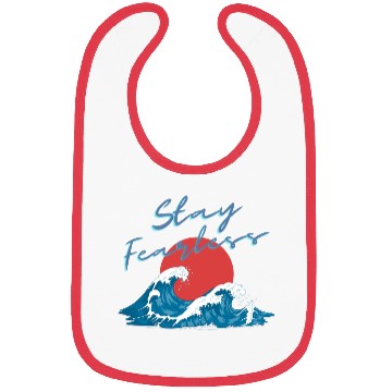 Discover Stay Fearless - Japan Wave Design - Raging Wave Bibs