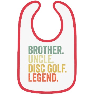 Discover Disc Golf Brother Uncle Frisbee Sport Legend Bibs