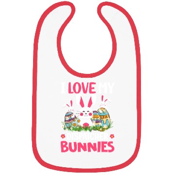 Discover I Love My Dispatcher Bunnies Easter Day Funny Bibs