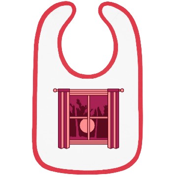 Discover Palm tree window sun Bibs