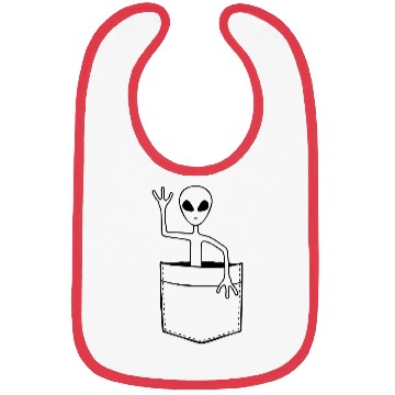 Discover Bag Alien Waving Friendly Bibs