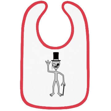Discover Sir alien waving friendly Bibs