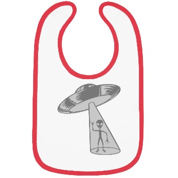 Discover UFO alien waves friendly Bibs