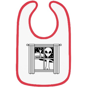 Discover Alien ufo window night Bibs
