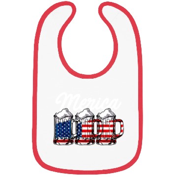 Discover Beer USA Flag Merica Bibs