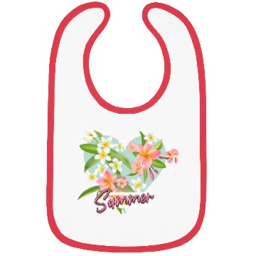 Discover Hibiscus Heart Bibs