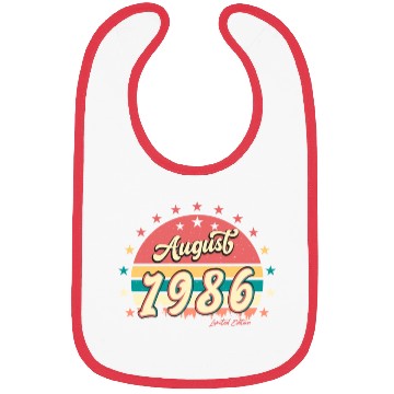 Discover Birthday Greeting 1986 August Bibs
