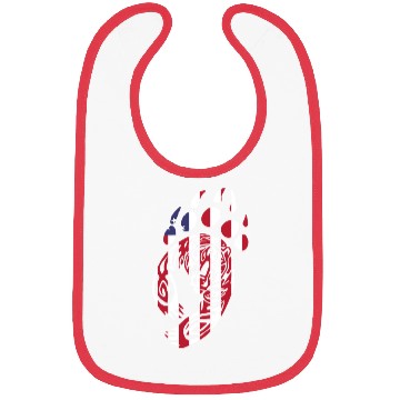 Discover Bear Paw America USA Flag Merica US Stars Stripes Bibs