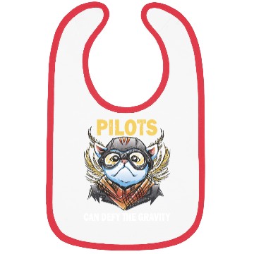 Discover Pilots can defy the gravity airplane aviation Bibs