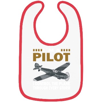 Discover Pilot control through every storm airplane flying Bibs