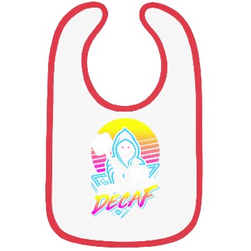 Discover Death Before Decaf (Gym Reaper) Retro Neon Bibs