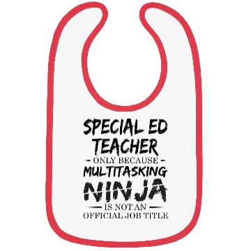 Discover Ninja Special Ed Teacher Bibs