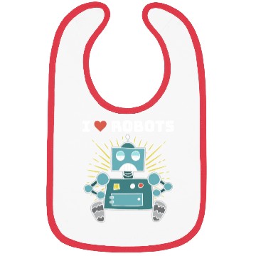 Discover Robotics Love Robots Boys Robot Bibs