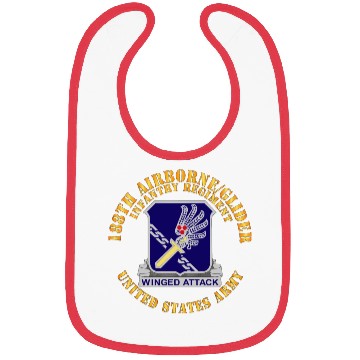 Discover Army 188th Airborne Glider Infantry Regiment DUI X Bibs