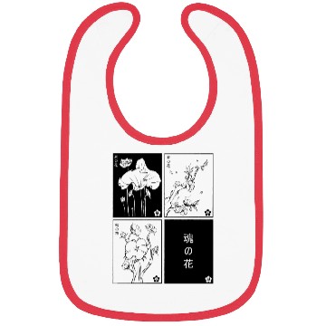 Discover Japanese floral cards Bibs