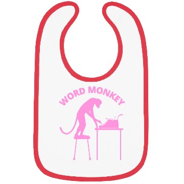 Discover Word Monkey Bibs