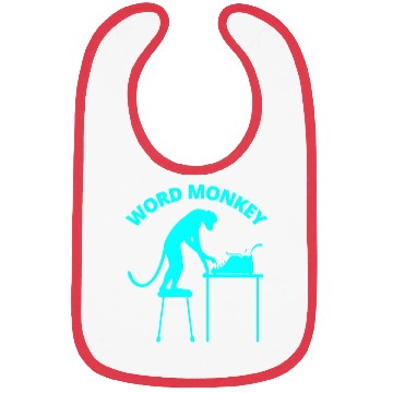 Discover Word Monkey Bibs