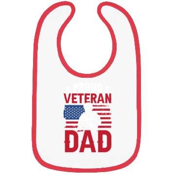 Discover Proud Veteran Dad Father Father's Day Daddy Bibs