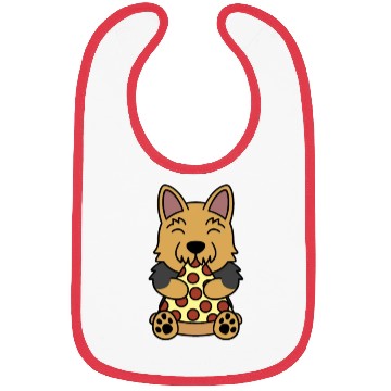 Discover Yorkshire Terrier Pizza Lover Bibs