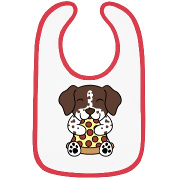 Discover German Shorthaired Pointer Pizza Lover Bibs