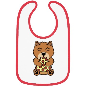 Discover Chow Chow Pizza Lover Bibs
