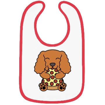 Discover Cocker Spaniel Pizza Lover Bibs