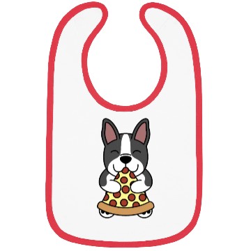 Discover Boston Terrier Pizza Lover Bibs