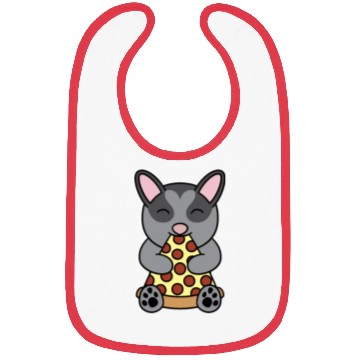 Discover Sugar Glider Pizza Lover Bibs