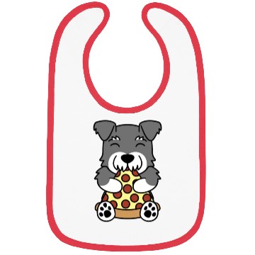 Discover Schnauzer Pizza Lover Bibs