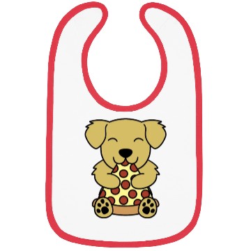 Discover Golden Retriever Pizza Lover Bibs
