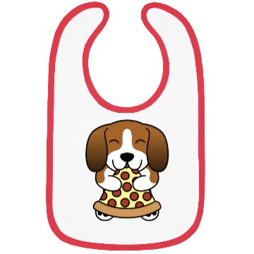 Discover Basset Hound Pizza Lover Bibs