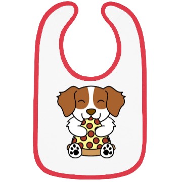 Discover Brittany Spaniel Pizza Lover Bibs