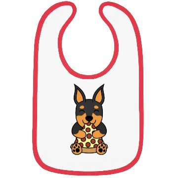 Discover Miniature Pinscher Pizza Lover Bibs