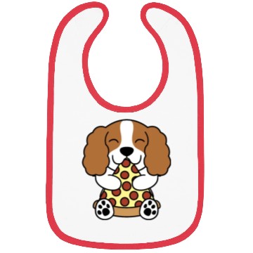 Discover Cavalier King Charles Spaniel Pizza Lover Bibs