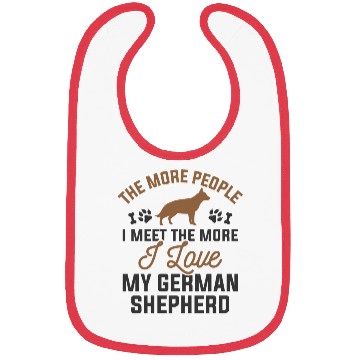 Discover I Love My German Shepherd Bibs