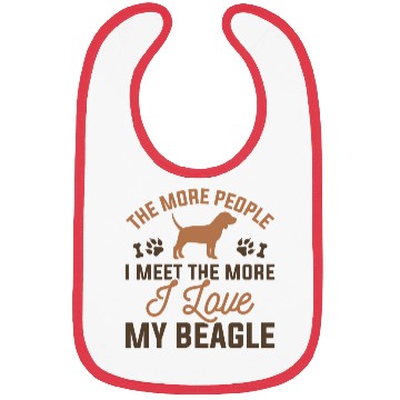 Discover I Love My Beagle Bibs