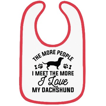 Discover I Love My Dachshund Bibs